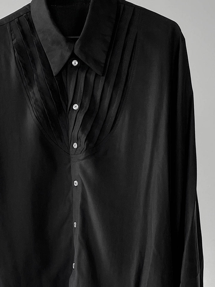 25SS|Pleated inserts Shirt