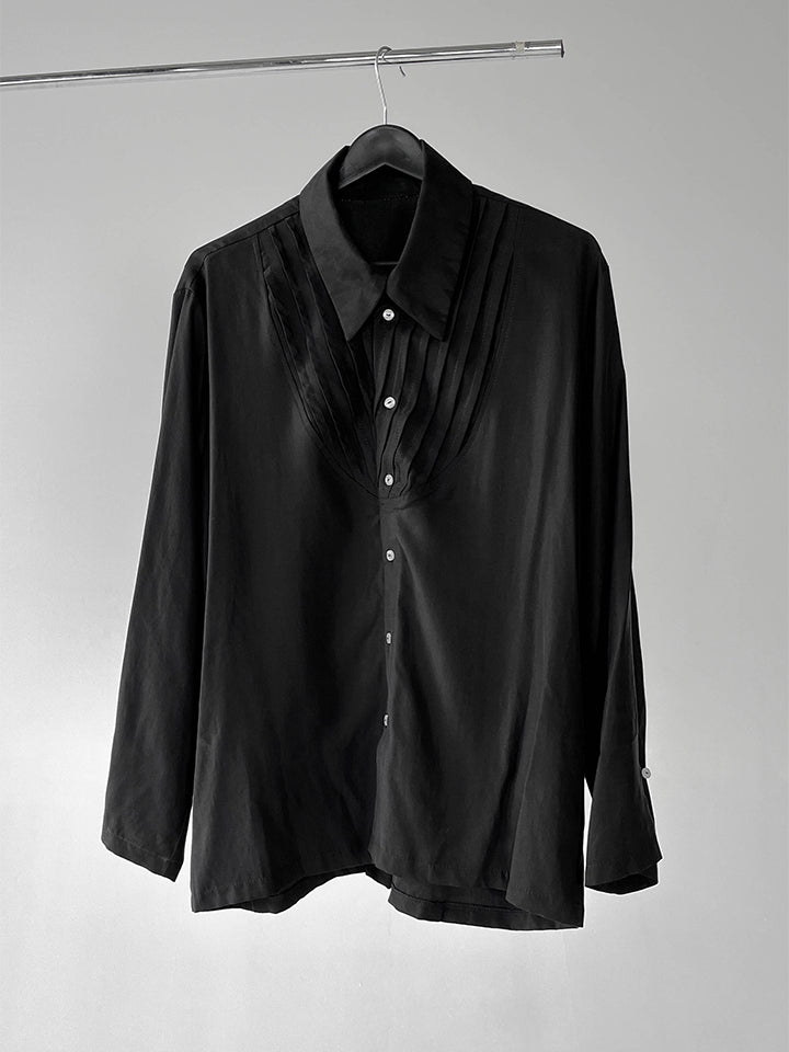 25SS|Pleated inserts Shirt