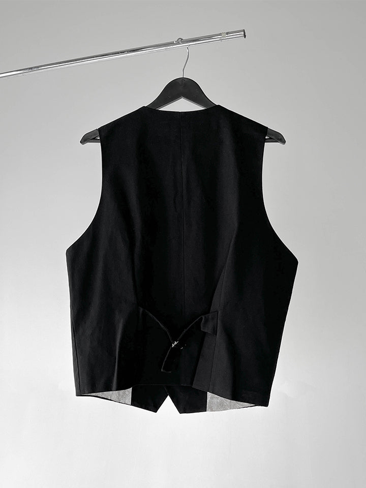 25SS|Lace Panel Waistcoat
